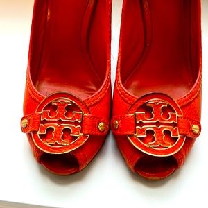 Wedge Peep Toe Tory Burch